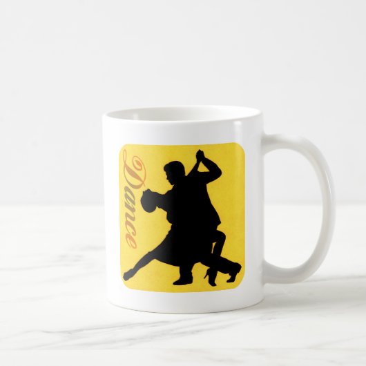 Silhouette Dancing Couple Kaffeetasse (Rechts)