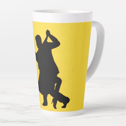 Silhouette Dancing Couple Milchtasse (Rechte Ecke)