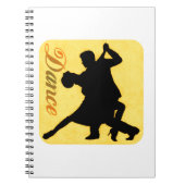 Silhouette Dancing Couple Notizblock (Vorderseite)