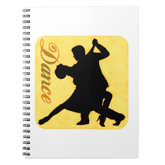 Silhouette Dancing Couple Notizblock (Vorderseite)