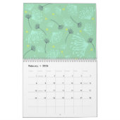 Silhouette Dandelion Kalender (Feb 2026)