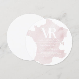 Silhouette de France Invitation Einladung