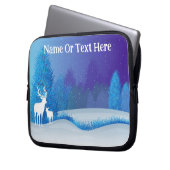 Silhouette Deer Electronics Bag Laptopschutzhülle (Vorderseite Links)