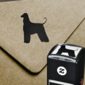 Silhouette der afghanischen Hunde Permastempel