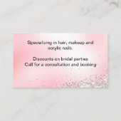 Silhouette der Afrikanerin Rosa Visitenkarte (Rückseite)