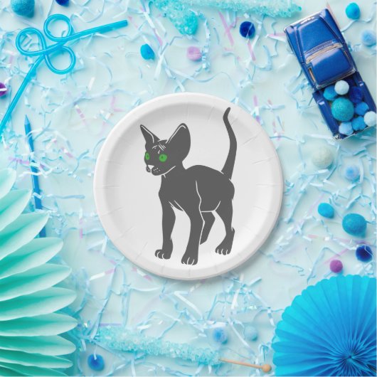 Silhouette der ägyptischen Katze - Wählen Sie die  Pappteller (Party)