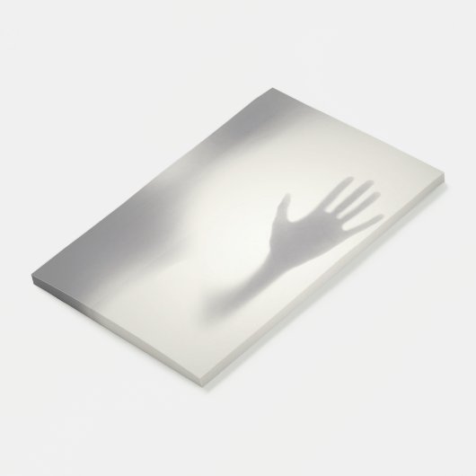 Silhouette der Alien Post-it Klebezettel (angewinkelt)