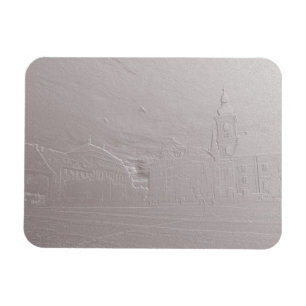 Silhouette der Altstadt Sibiu Rumänien Magnet