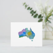 Silhouette der Australia Postkarte (Stehend Vorderseite)