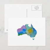 Silhouette der Australia Postkarte (Vorne/Hinten)