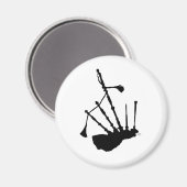 Silhouette der Bagpipe Magnet (Vorderseite/Rückseite)