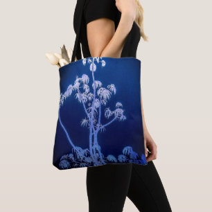 Silhouette der Bäume in der Tasche Royal Blues