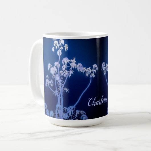 Silhouette der Bäume in der Tasse Royal Blues (Vorderseite Links)
