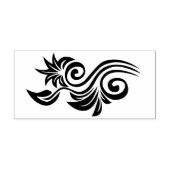 Silhouette der Blume Briefmarke Gummistempel (Prägung)