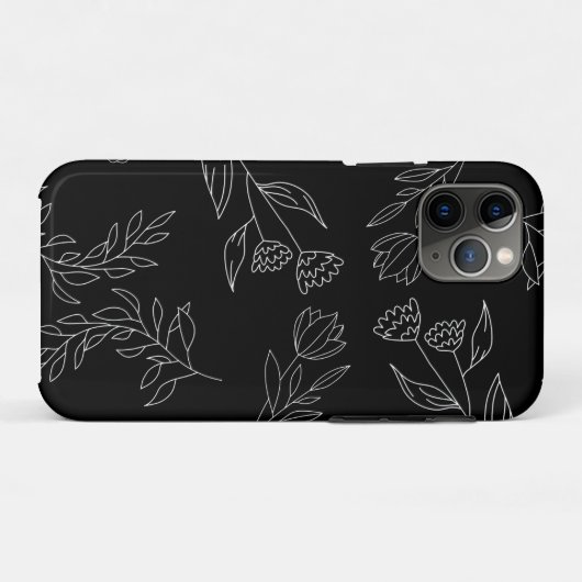Silhouette der Blume Case-Mate iPhone Hülle (Rückseite (Horizontal))