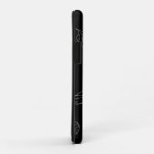 Silhouette der Blume Case-Mate iPhone Hülle (Hinten/Rechts)