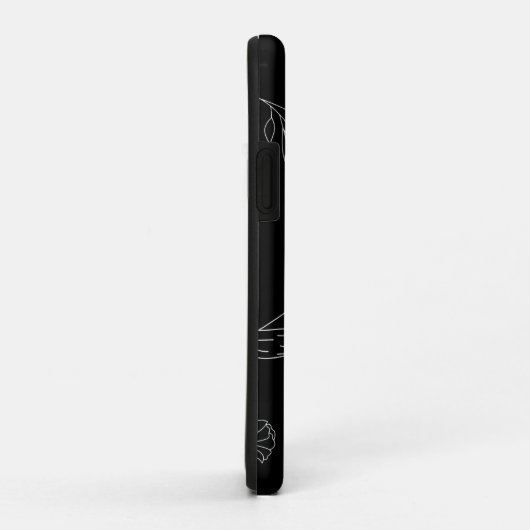 Silhouette der Blume Case-Mate iPhone Hülle (Hinten/Rechts)