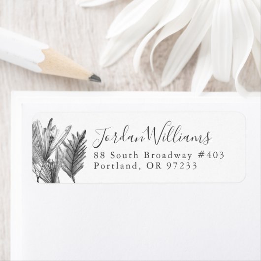 Silhouette der Blume - Grau (Insitu)