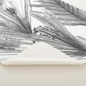 Silhouette der Blume - Grau Sherpadecke (3/4)