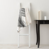 Silhouette der Blume - Grau Sherpadecke (Beispiel)