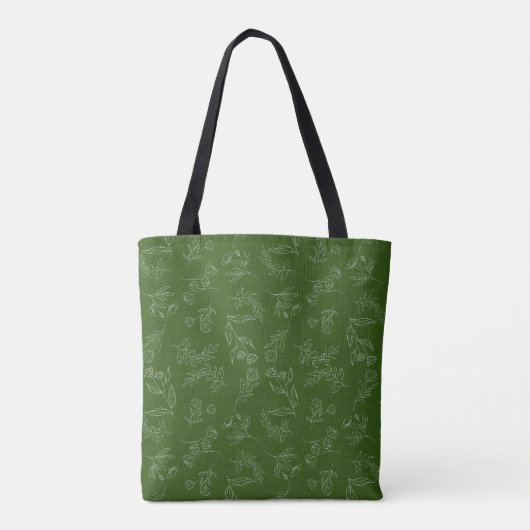 Silhouette der Blume Tasche (Rückseite)