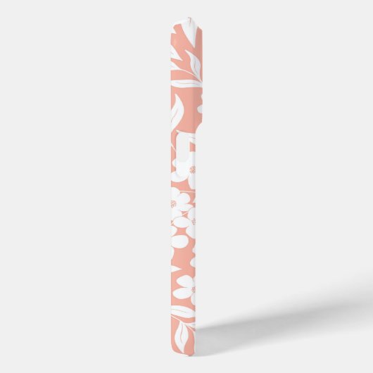 Silhouette der Blüte auf rosa Case-Mate iPhone Hülle (Rückseite / Rechts)