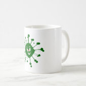 Silhouette der bösartigen Infektion Kaffeetasse (VorderseiteRechts)