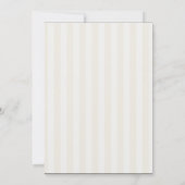 Silhouette der Braut - Brautparty Streifen (Elfenb Einladung (Rückseite)