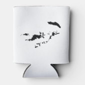 Silhouette der britischen Jungfrau Dosenkühler (Vorderseite)