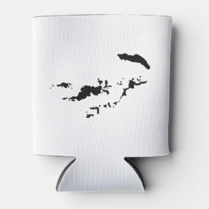 Silhouette der britischen Jungfrau Dosenkühler