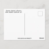 Silhouette der deutschen Hirten auf dem Mondberg Postkarte (Rückseite)