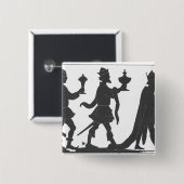 Silhouette der drei Könige Button (Vorne & Hinten)