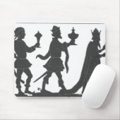 Silhouette der drei Könige Mousepad (Mit Mouse)