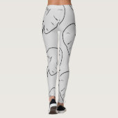 Silhouette der Elefanten Leggings (Rückseite)