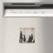 Silhouette der Familie Camsie Magnet (In Situ (Geschirrspüler))