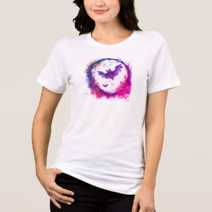 Silhouette der Farbschablone Halloween-T - Shirt