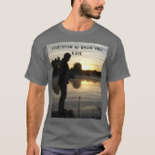 Silhouette der Fischer am Morgen T-Shirt (Vorderseite)