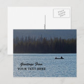 Silhouette der Fischer - Grüße Postkarte (Vorne/Hinten)