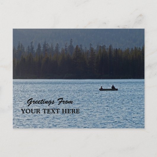 Silhouette der Fischer - Grüße Postkarte (Vorderseite)