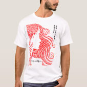 Silhouette der Frau im Herzen | Absolvent T-Shirt (Vorderseite)