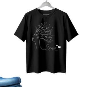 Silhouette der Frau T-Shirt