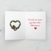 Silhouette der Frau Vermisst Man Weihnachten (Innenseite)