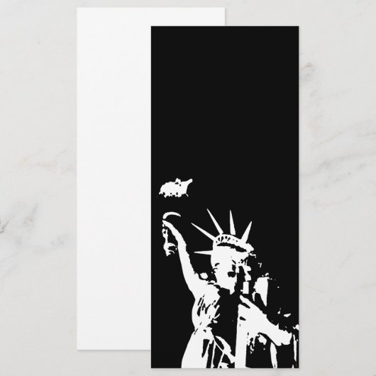 Silhouette der Freiheit Einladung (Vorne/Hinten)