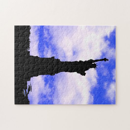 Silhouette der Freiheit Puzzle (Horizontal)