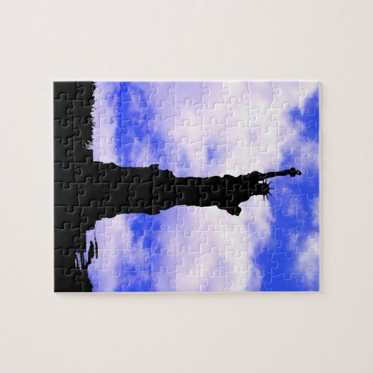 Silhouette der Freiheit Puzzle (Horizontal)