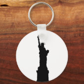 Silhouette der Freiheit Schlüsselanhänger (Vorderseite)