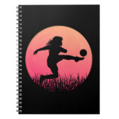 Silhouette der Fußball Notizblock (Vorderseite)