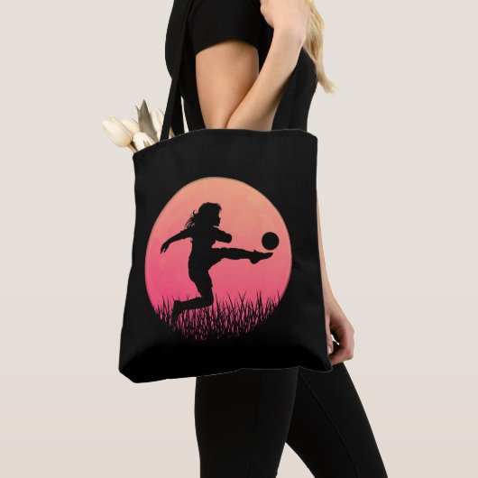 Silhouette der Fußball Tasche (Von Nahem)