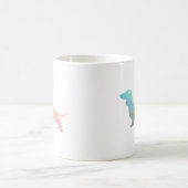 Silhouette der geometrischen Dackel Kaffeetasse (Mittel)