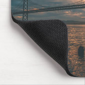 Silhouette der Golden Gate Bridge Mousepad (Ecke)